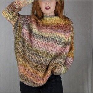 NWT Lou & Grey Multicolor Cowl Neck Sweater